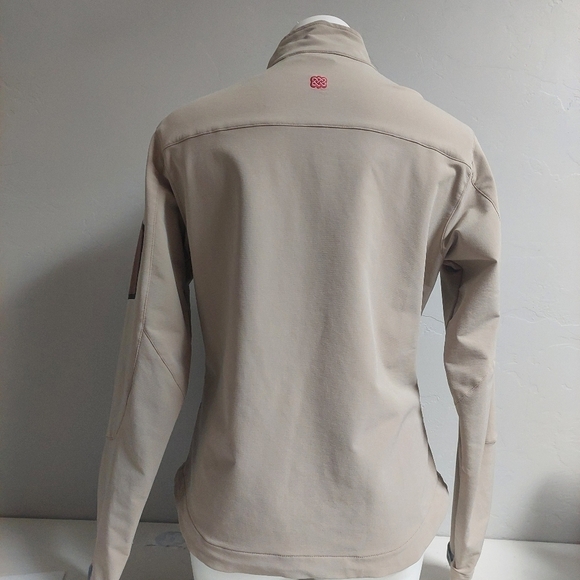 Sherpa Adventure Gear Tan Jacket Size Large Full Zip Tactel CoolMax Light - Picture 2 of 14